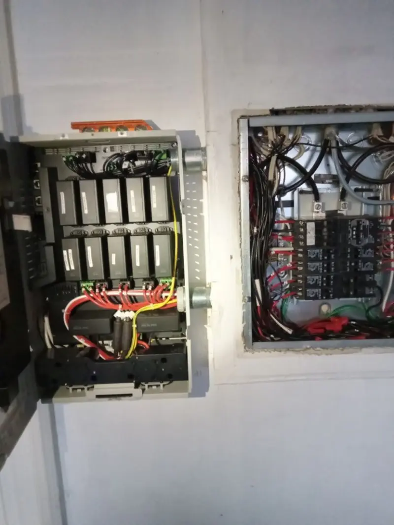 Electrical panel upgrade completed for Ring Doorbell Installation in Virginia Beach